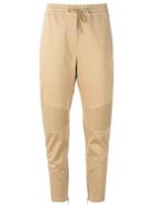 Balmain Biker Track Pants, Women's, Size: 36, Nude/neutrals, Cotton/spandex/elastane