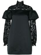 No21 Lace Trim Dress - Black