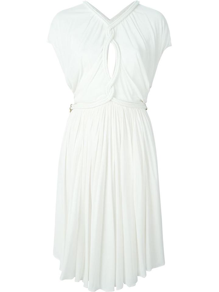 Jay Ahr Rope Detail Dress, Women's, Size: 38, White, Viscose/nylon