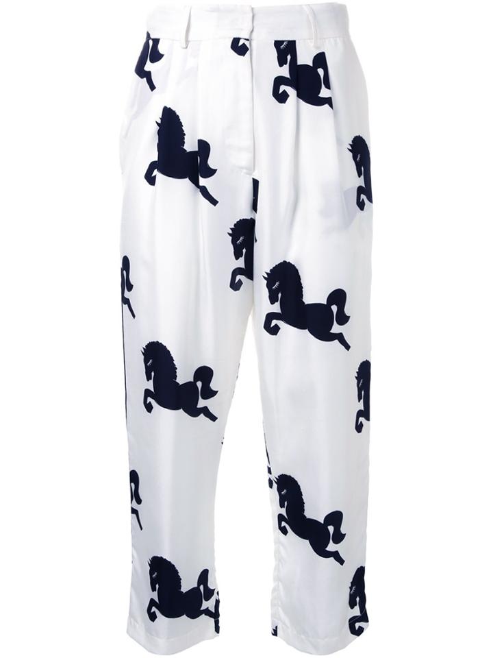 Macgraw Cigar Cropped Pants - White