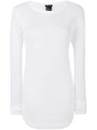 Ann Demeulemeester Semi-sheer Long Top - White