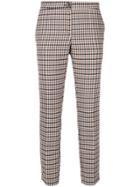 Erika Cavallini Checked Cropped Trousers - Nude & Neutrals