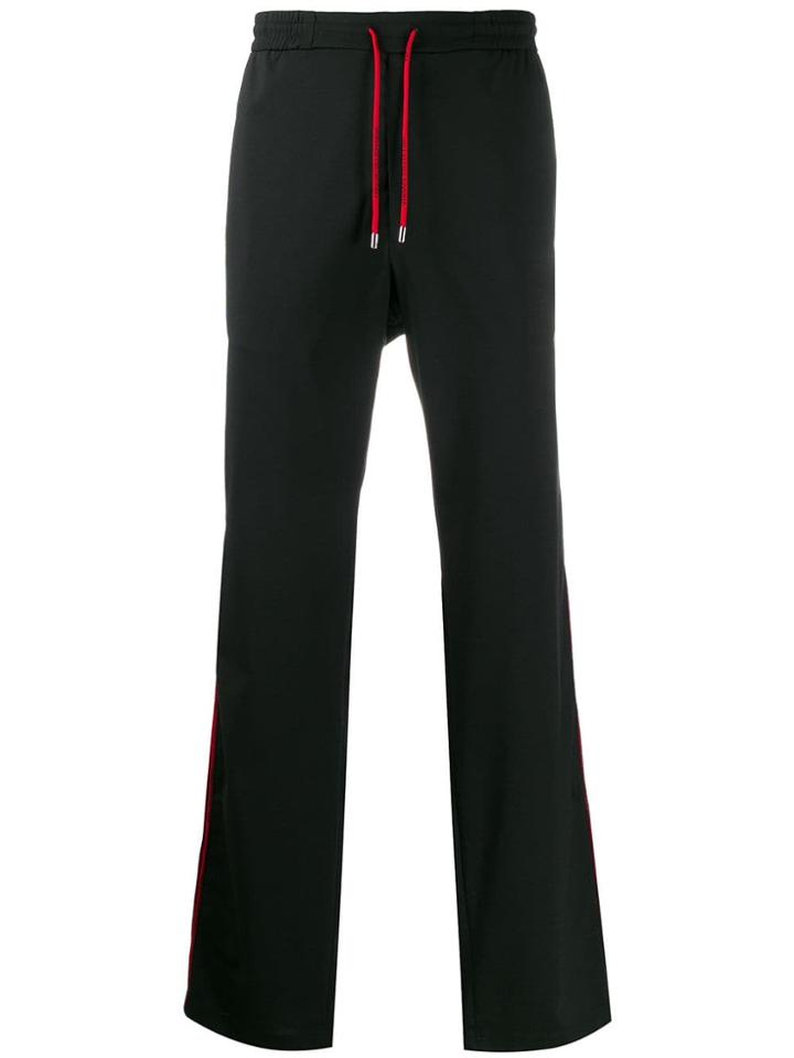 Versace Collection Contrast Piping Track Pants - Black