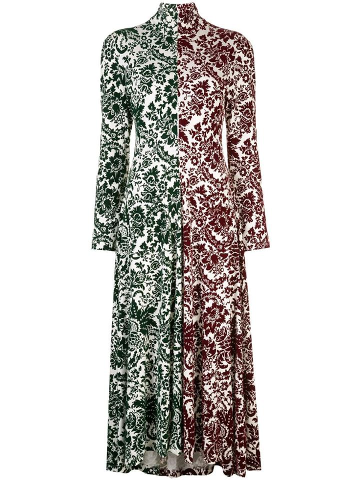 Rosie Assoulin Contrast Panels Dress - Multicolour