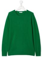 Paolo Pecora Kids Teen Crew Neck Jumper - Green