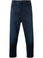 Diesel Black Gold Cropped Jeans, Men's, Size: 32, Blue, Cotton/polyester/spandex/elastane