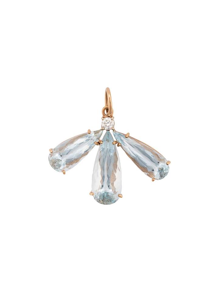 Irene Neuwirth 18kt Gold One-of-a-kind Triple Aquamarine And Diamond