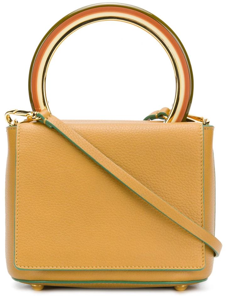 Marni Pannier Tote Bag - Yellow
