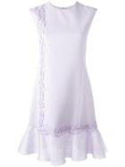 Giambattista Valli Flared Dress, Women's, Size: 48, Pink/purple, Silk/elastodiene/viscose