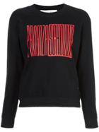 Proenza Schouler Pswl Graphic Shrunken Sweatshirt - Black