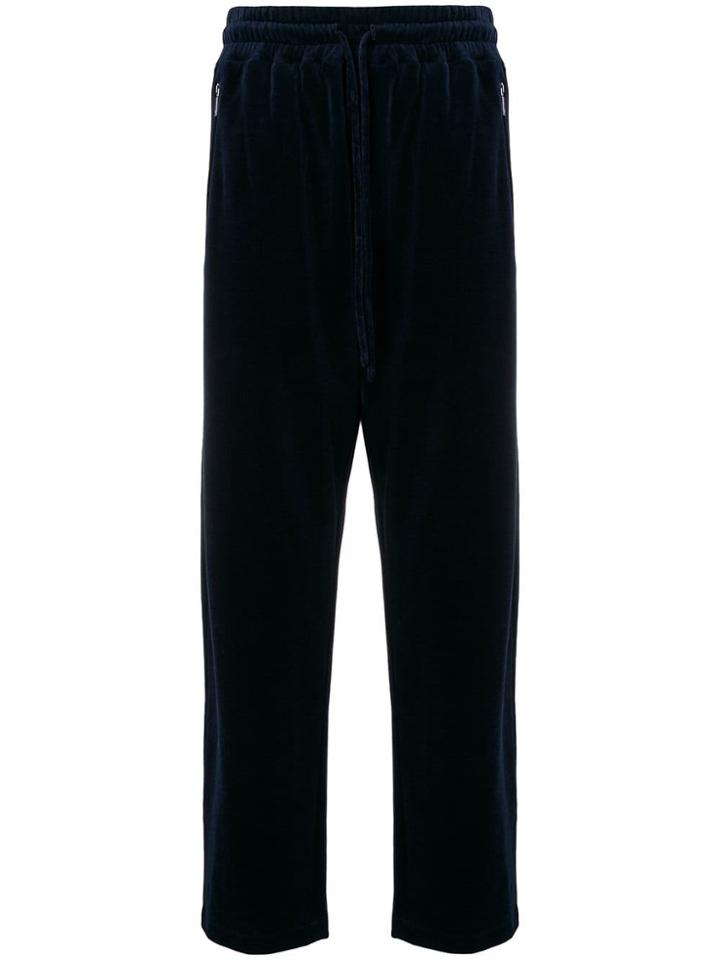 Giorgio Armani Straight-leg Track Pants - Blue