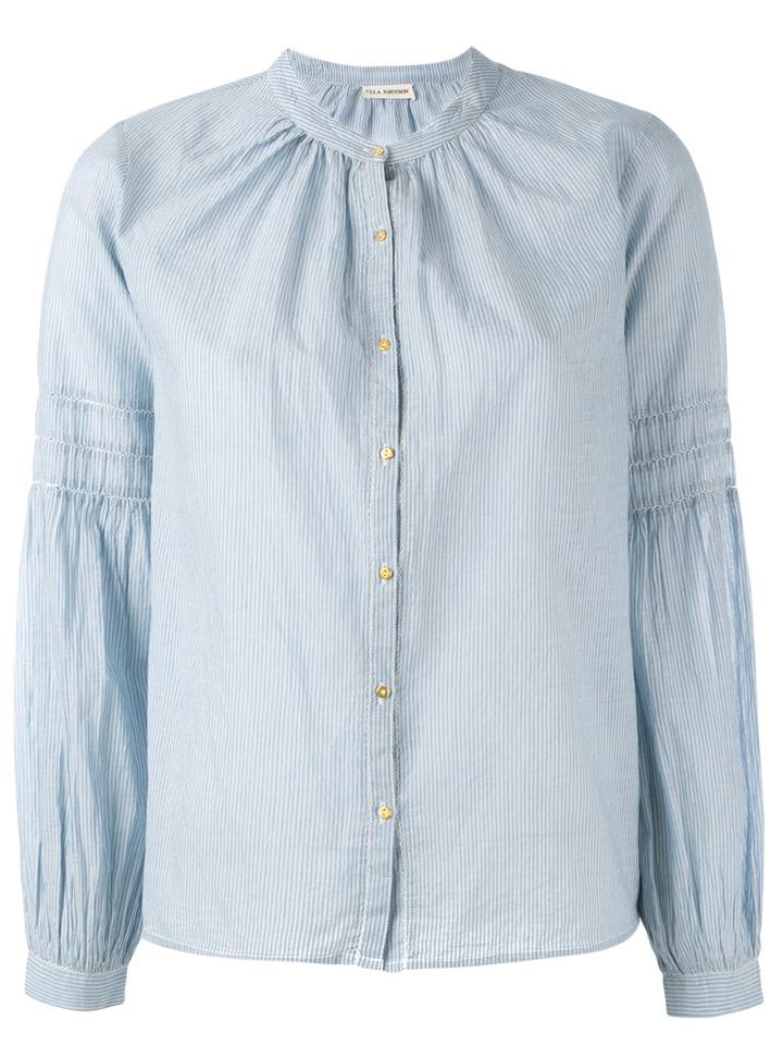 Ulla Johnson Striped Shirt, Women's, Size: 2, Blue, Cotton
