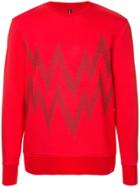 Blackbarrett Printed Sweatshirt - Red