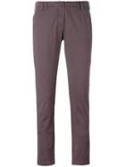 Eleventy Slim-fit Trousers - Pink & Purple