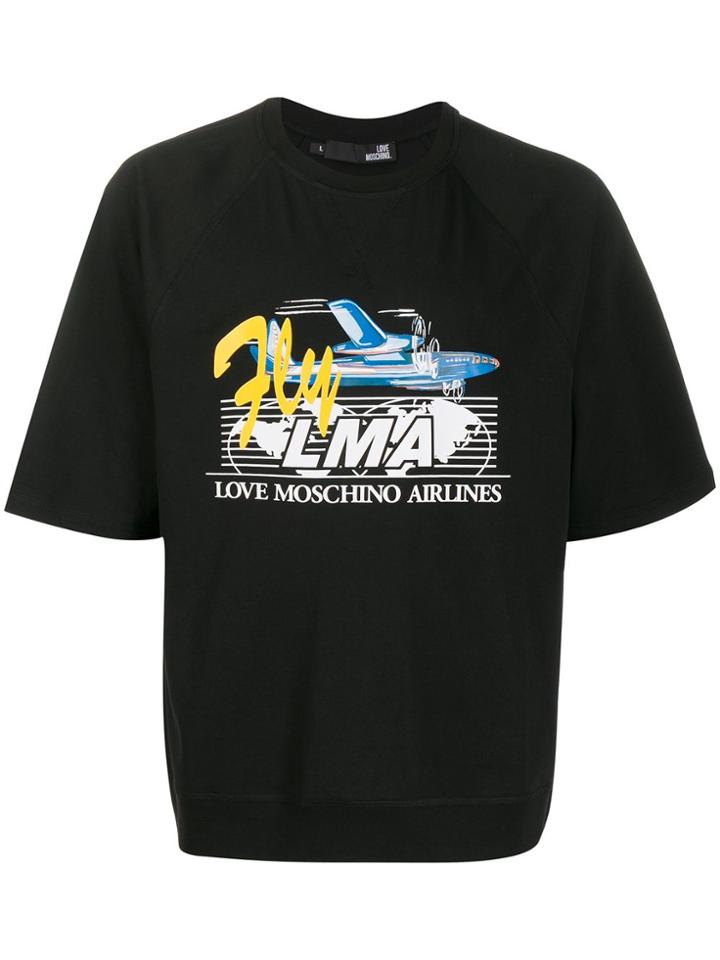Love Moschino Lma Printed T-shirt - Black