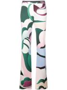 Emilio Pucci Psychedelic Print Flared Trousers - Multicolour
