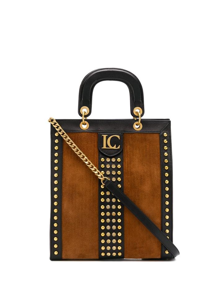 La Carrie Studded Tote Bag - Brown