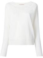 Vanessa Bruno Lace Detail Sweater - White