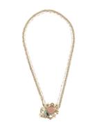Red Valentino Floral Motif Necklace, Women's, Metallic