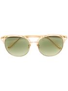 Linda Farrow Cat-eye Frame Sunglasses - Metallic