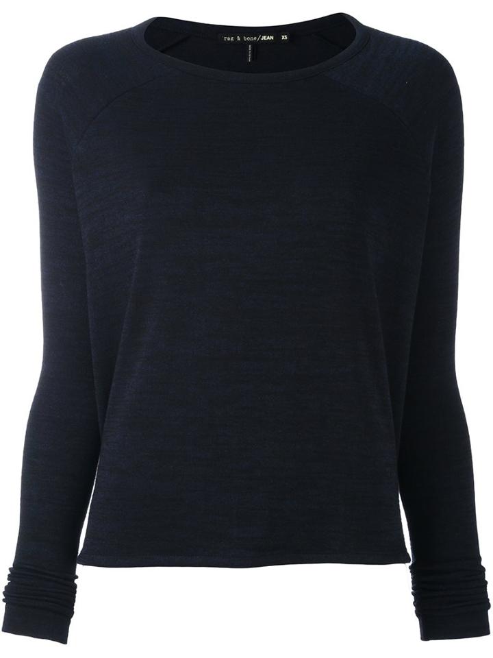 Rag & Bone /jean 'camden' Raglan T-shirt, Women's, Size: Xs, Blue, Polyester/spandex/elastane/rayon