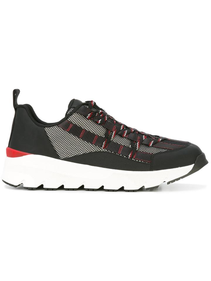 Dior Homme Block Panel Lace-up Sneakers - Black
