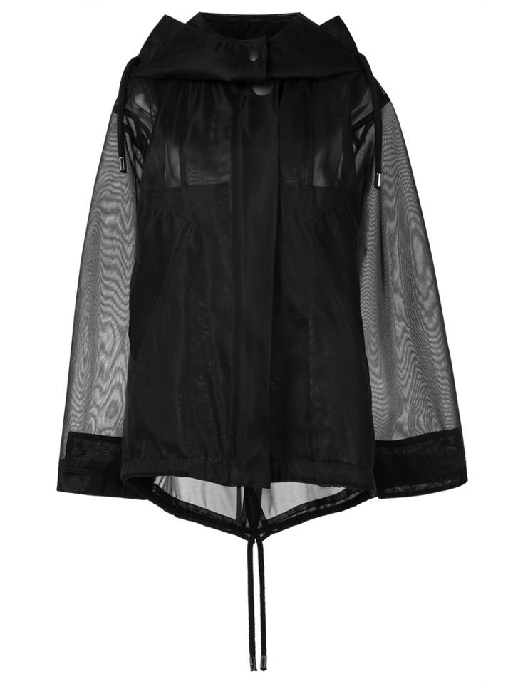 Marni - Sheer Boxy Jacket - Women - Polyamide - 36, Black, Polyamide