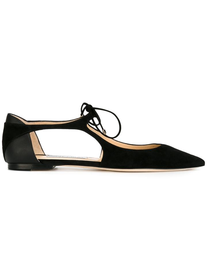 Jimmy Choo Vanessa Ballerinas - Black