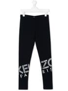 Kenzo Kids Logo Fitted Trousers - Blue