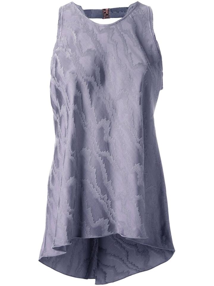 Ginger & Smart 'himalayas' Tank, Women's, Size: 6, Grey, Rayon/viscose