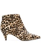 Sam Edelman Kinzey Leopard Print Boots - Brown
