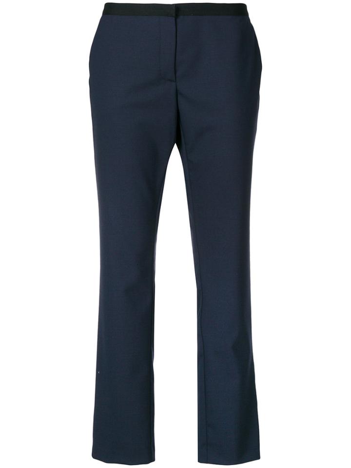 Semicouture Slim Cropped Trousers - Blue