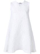 Msgm Textured Floral Dress - White