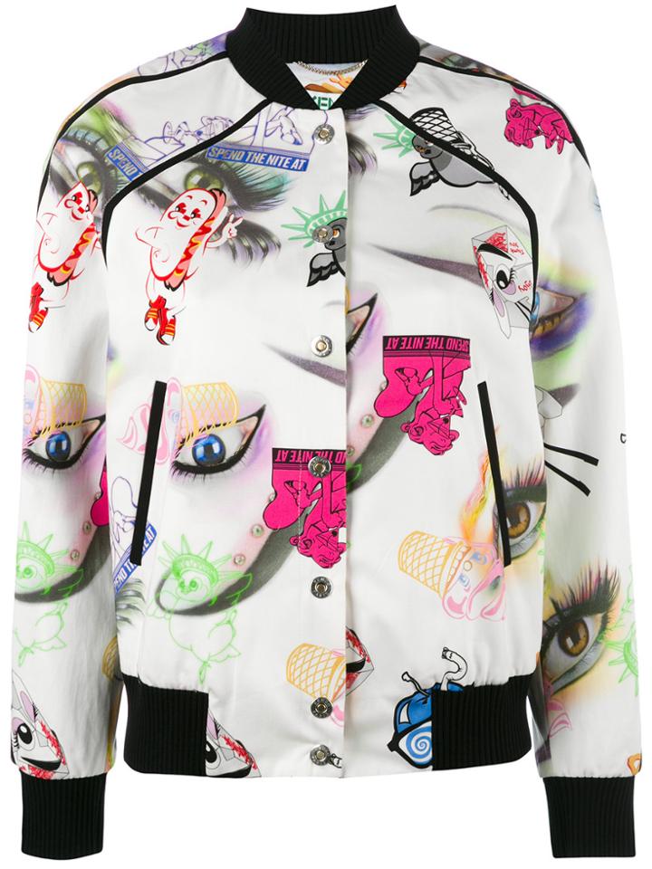 Kenzo Visage Bomber Jacket - Multicolour