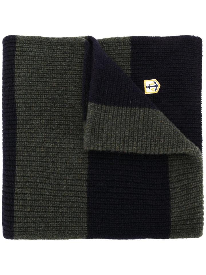 Armor Lux Stripe Scarf - Blue