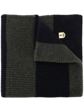 Armor Lux Stripe Scarf - Blue