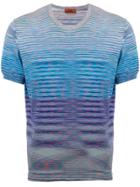Missoni Color Block Striped T-shirt - Blue