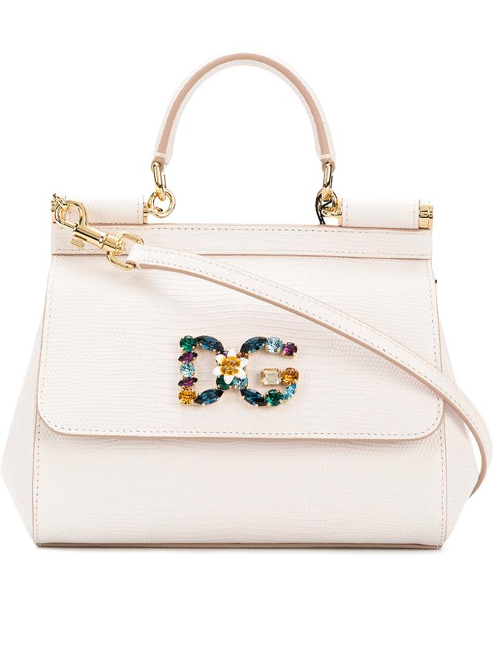 Dolce & Gabbana Sicily Tote Bag - Nude & Neutrals