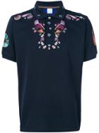 Paul Smith Embroidered Polo Shirt - Blue