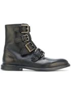 Dolce & Gabbana Buckle Strap Ankle Boots - Black