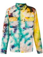 Stussy Tie-dye Print Shirt - Yellow