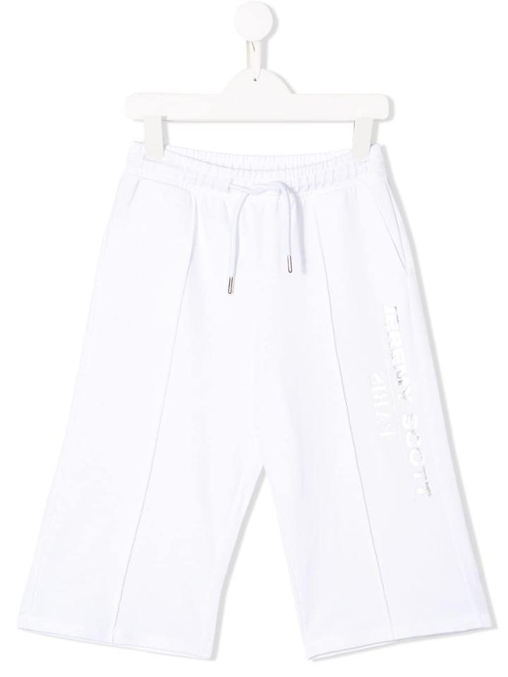 Jeremy Scott Junior Teen Logo Print Track Pants - White