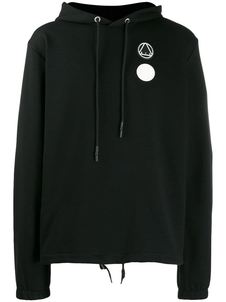 Mcq Alexander Mcqueen Logo Patchwork Hoodie - Black