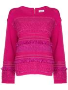 Coohem Tweedy Knit Sweater - Pink