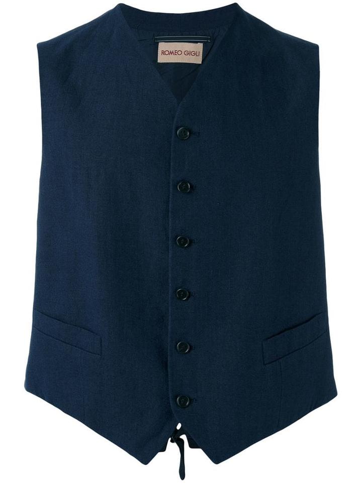 Romeo Gigli Pre-owned Classic Waistcoat - Blue