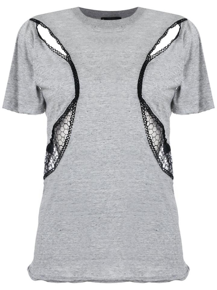 Andrea Bogosian Tulle T-shirt, Women's, Size: Medium, Grey, Cotton