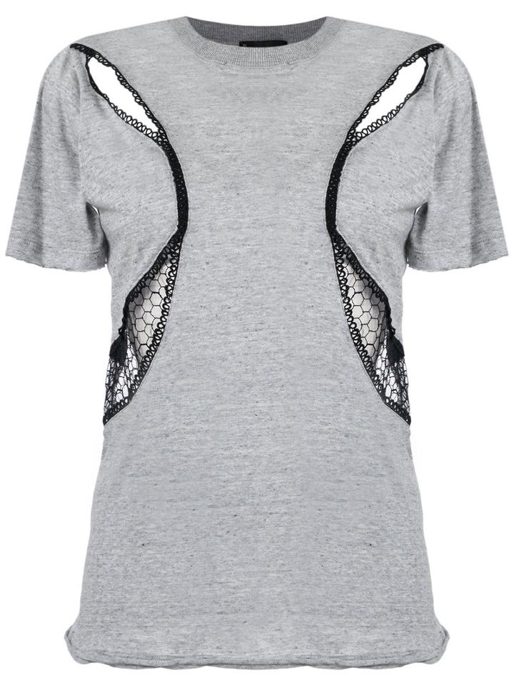 Andrea Bogosian Tulle T-shirt, Women's, Size: Medium, Grey, Cotton