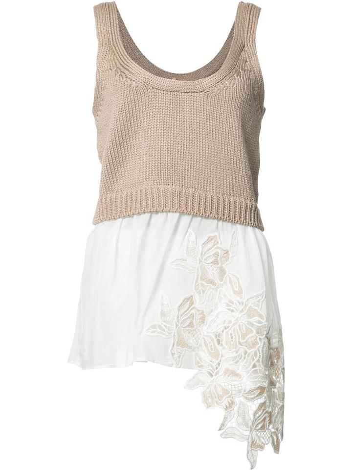 No21 Knitted Top, Women's, Size: 44, Brown, Cotton/polyester