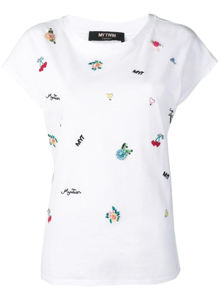 Twin-set Embroidered T-shirt - White