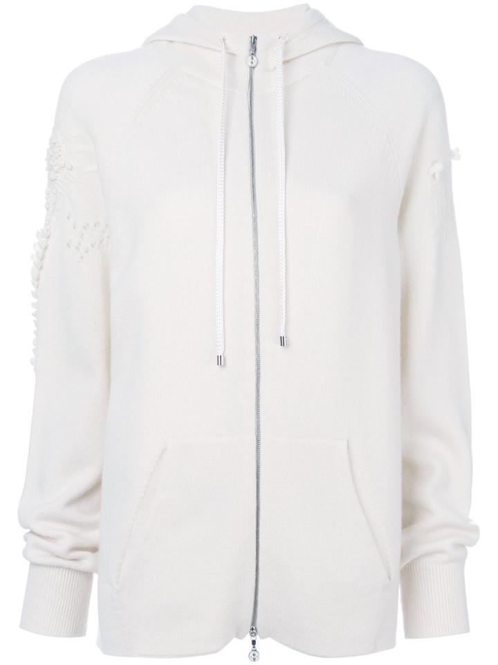 Barrie Zipped Hoodie - White